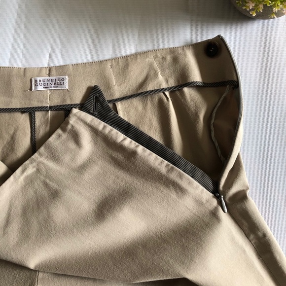 Brunello Cucinelli Cotton Side Zip Pants - Picture 16 of 16